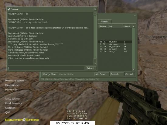 ...nu am stat sa-l filmez dar a recunsocut singur.... replica din consola) codati 2006